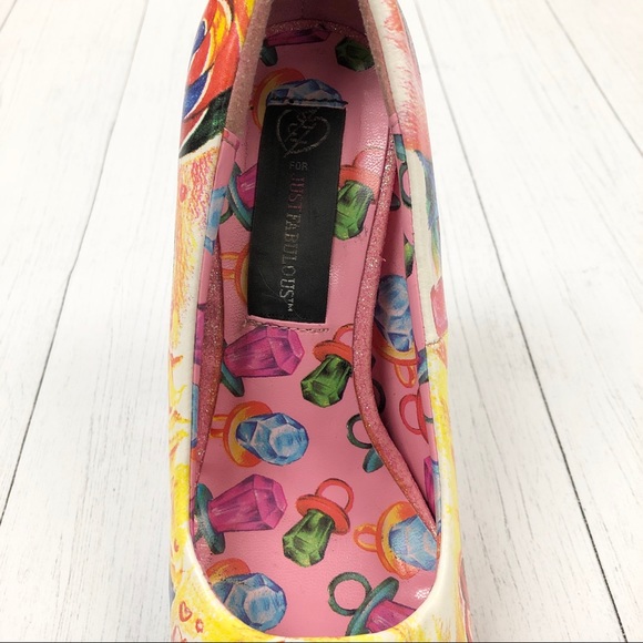 CLEARANCE Latisha Wood Just Fab Sweets For My Sweet Candy High Heels Size 7 - Picture 8 of 16